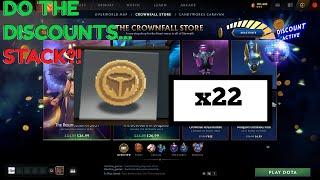 Crownfall Store Coins - Do the DISCOUNTS STACK?!
