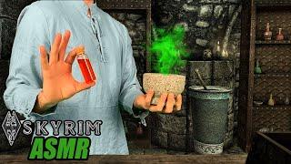 ️ Skyrim ASMR Roleplay | Alchemy Shop Owner Makes You Potions | Mortar and Pestle Sounds