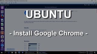 Install Chrome in Ubuntu 16.04