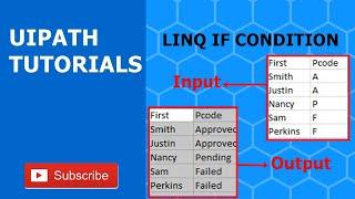 How to use If Condition in LINQ in Uipath