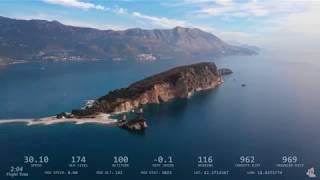 DJI Mavic Air , distance test above the sea ( 3000 m ), Budva Montenegro