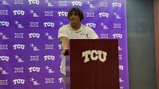 TCU OL Brandon Coleman talks upcoming game vs. Texas