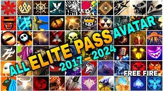 FREE FIRE ALL ELITE PASS AVATAR | FREE FIRE ALL ELITE PASS AVATAR AND BANNER | ALL ELITE PASS AVATAR