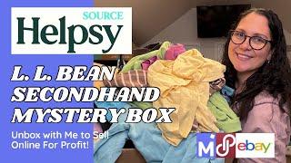 Unbox with Me - Helpsy Source L. L. Bean Secondhand Clothing Mystery Box to Resell Online for $$$