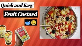 Fruity Bliss: How to Make the Perfect Fruit Custard Dessert!