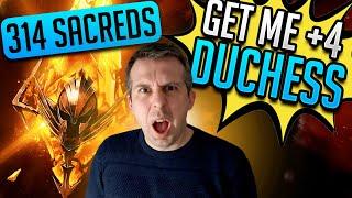 1 DUDE OVER 300 SACREDS WANTS +4 DUCHESS! | Raid: Shadow Legends