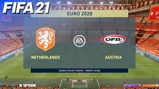 Netherlands vs. Austria - EURO 2020 Prediction | FIFA 21 PS5