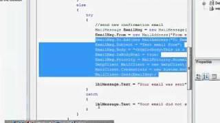 C# (ASP.NET) Send Email from your website.mp4