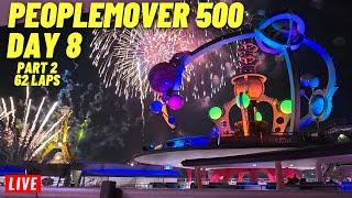  LIVE: PeopleMover 500 let's ride 500 Miles Day 8 at Magic Kingdom, Walt Disney World 1/11/2025