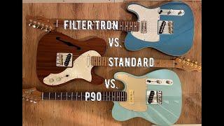 Best Neck Pickup for Telecaster - Filter'Tron (TV Jones) Vs. Standard (Tex Mex) Vs. P90 (Wilkinson)