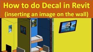 Insert image on the wall in Revit [ Decal in Revit ]