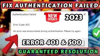 Roblox Error 403 Authentication failed fix