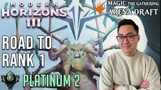 Triple Eldrazi Lord Beatdowns! | Platinum 2 | Road To Rank 1 | Modern Horizons 3 Draft | MTG Arena