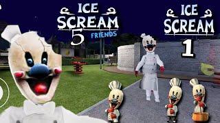 ice Scream 1 & Ice Scream 5 Rod is Chef Gameplay