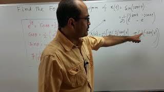 Fourier transform of a periodic sinusoidal sine signal