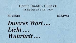 BD 5461b - INNERES WORT .... LICHT .... WAHRHEIT ....