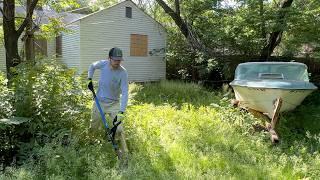 After his friend fell SICK, he tended to the yard until he REACHED HIS LIMIT