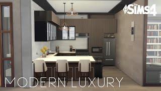 MODERN LUXURY APARTMENT | No CC | Stop Motion Build | The Sims 4