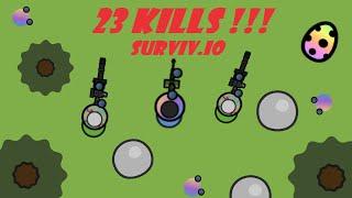 *SURVIV.IO* 23 KILLS SOLO vs SQUADS in the EGGSPLOSION MODE !!!