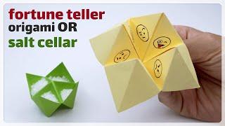 salt cellar origami | how to make paper fortune teller