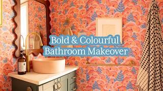 *TINY* Bathroom Gets A COLOURFUL Makeover!