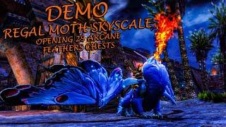 Guild Wars 2 - Opening 29 Arcane Feathers Chests & Regal Moth Skyscale Demo!