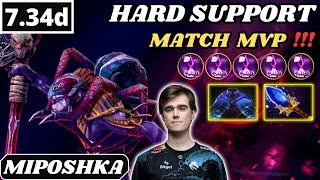 7.34d - Miposhka Witch Doctor Hard Support Gameplay - Dota 2 Full Match Gameplay