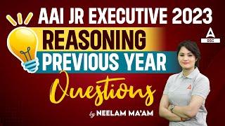 AAI Junior Executive 2023 | Reasoning Previous Year Questions | By Neelam Mam