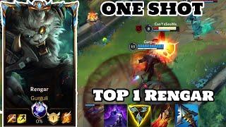 Wild Rift Top 1 Rengar Gameplay ONE SHOT "Rengar Main" | Rank Challenger