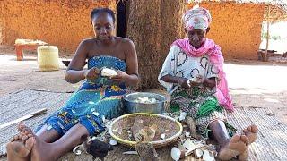 How to Cook Authentic Traditional Cassava//African Village Life