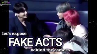 Taekook moments vs FAKE ACT behind cam