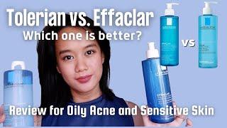 La Roche Posay Cleansers: Effaclar vs Tolerian for Oily Acne Prone Sensitive skin: which is better?