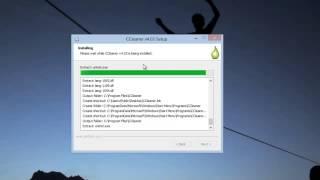 Installation of CCleaner v4.03 in Windows 8