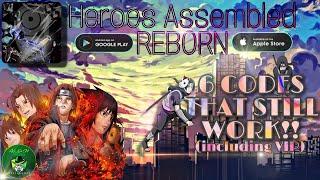 Heroes Assembled: REBORN Gameplay  How to Redeem // 6 Active Codes  Naruto Idle RPG | Android/iOS