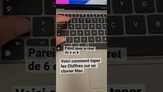 Comment activer les chiffres et le tiret de 6 /8sur  un clavier MacBook 