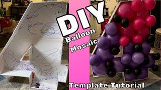 HOW TO: DIY Balloon Mosaic Template Tutorial Number 4 #balloonmosaic #balloonmosaictemplate