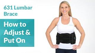 How to Adjust & Put on the CoreTech 631 Lumbar Brace