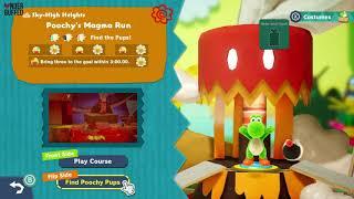 [Yoshi's Crafted World] Sky-High Heights - All Smiley Flowers, Red Coins and Crafts