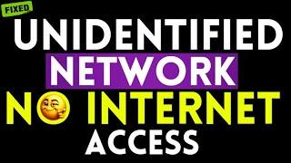 How to Fix Unidentified Network No Internet Access Windows 11 #windows11