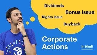 Corporate Actions and its impact on stock price