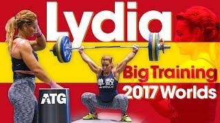 Lydia Valentin Heavy Training Session (115kg Snatch / 142kg Clean & Jerk!) 2017 World Championships