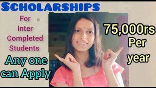 Scholarships for Inter completed Students|Scholarships for students||#scholarships#degree#students