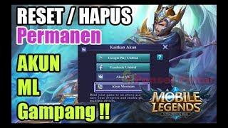 Cara Menghapus Akun, UNBIND, serta RESET Akun Mobile Legends Permanen