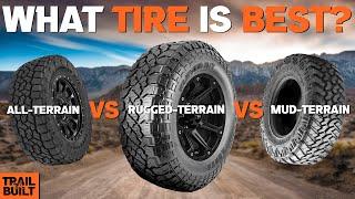 All-Terrain vs Rugged Terrain vs Mud Terrain Tires