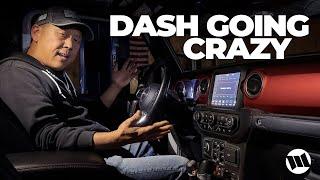 Dash Electronics Going Crazy on Our Jeep