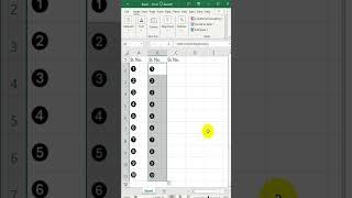 Circle Serial Number in Excel  #excelformula #excel #exceltricks