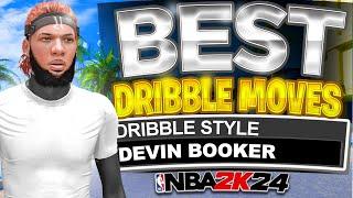 *NEW* DEVIN BOOKER DRIBBLE STYLE + BEST DRIBBLE MOVES IN NBA 2k24- FASTEST DRIBBLE MOVES & COMBOS