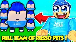 I Got A FULL TEAM OF RUSSOPLAYS PETS In YouTube Legends Simulator!!