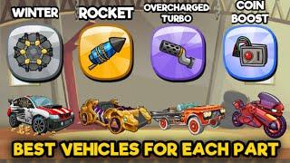 BEST VEHICLES FOR EACH PART  - Hill Climb Racing 2