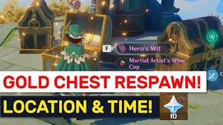 GOLDEN CHESTS RESPAWNS! Locations & Time Explained! | Genshin Impact